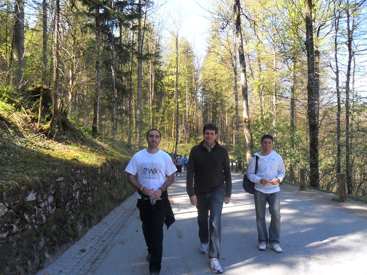 Caminando Castillo Neuschwanstein