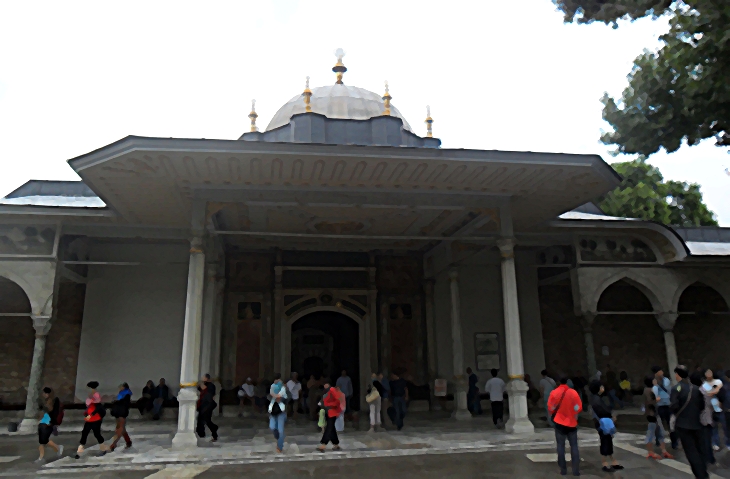 Palacio de Topkapi en acuarela