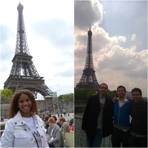Torre Eiffel con amigos