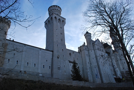 Llegando a Neuschwanstein