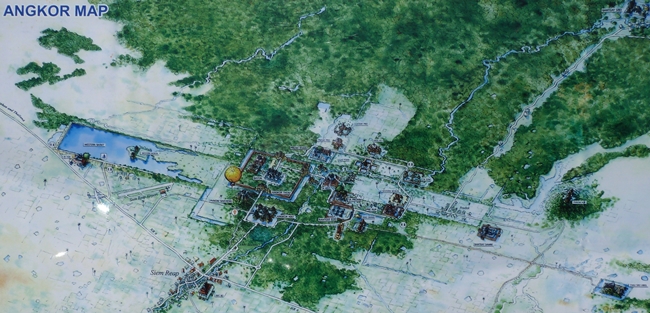 Vista aerea de Angkor