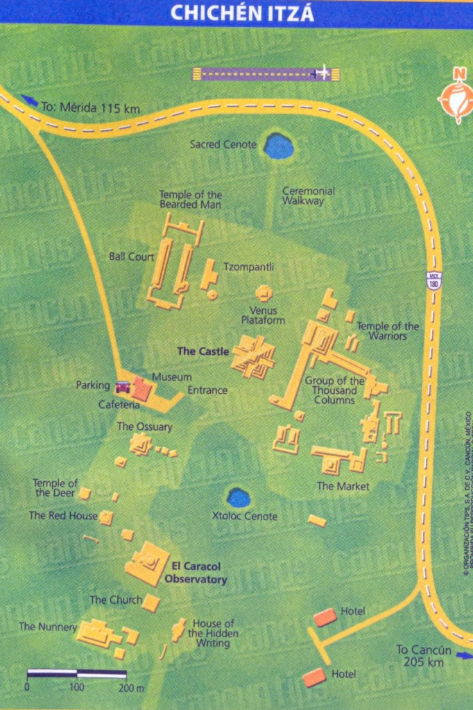 Plano de Chichén Itzá