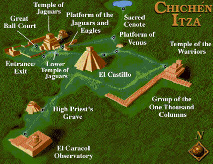 Plano 3D Chichén Itzá