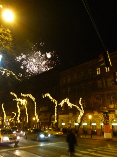 Fuegos artificiales en Budapest