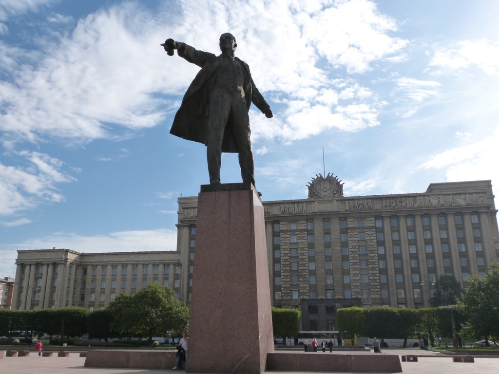 Lenin en la plaza de Moskovskaya