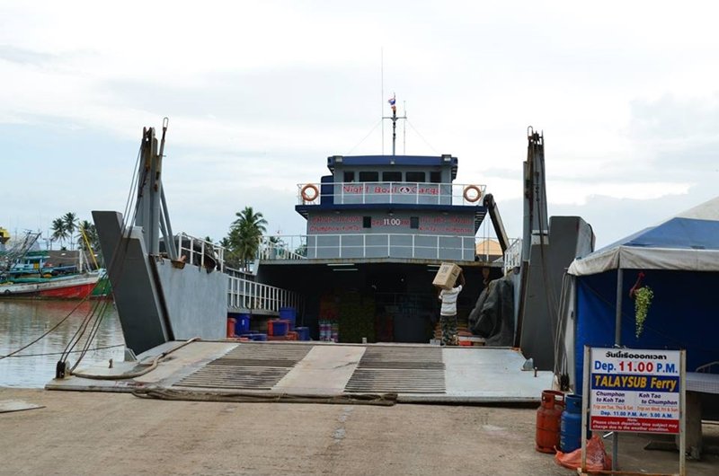 Entrada a Ferry Nocturno Chumphon - Koh Tao