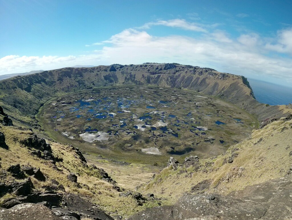 Panorámica del Rano Kau