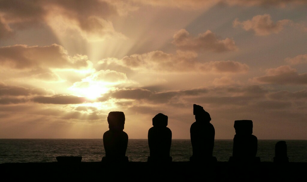 Último atardecer en Isla de Pascua