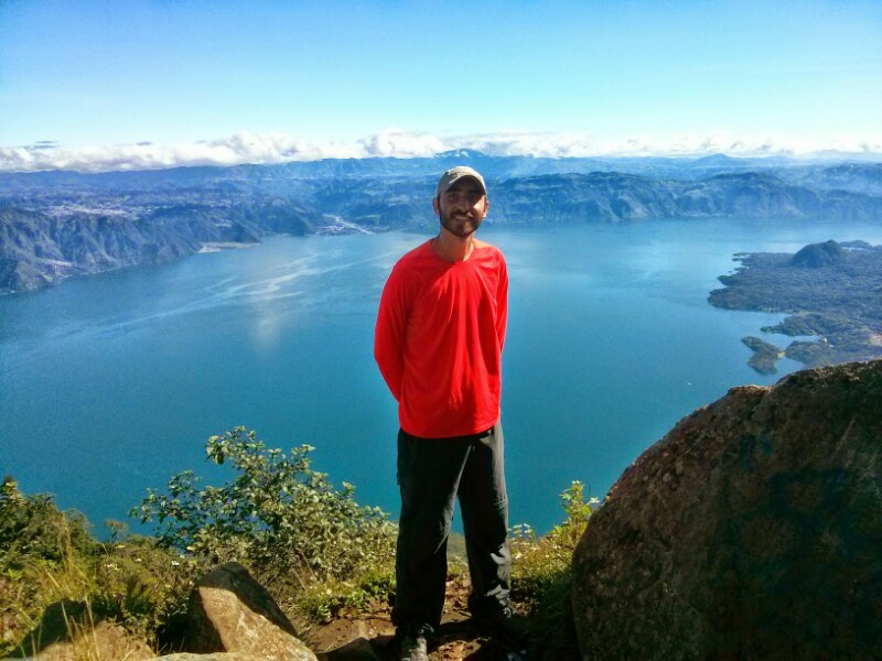 Postales del lago Atitlán desde el volcán San Pedro