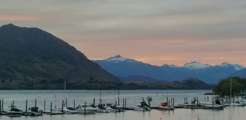 Atardecer infinito en Wanaka