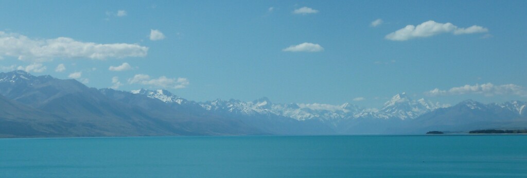 Colores a la orilla del lago Pukaki