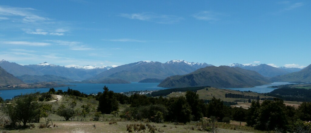 Panorámica del lago Wanaka
