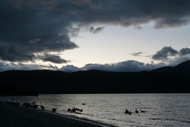 Atardecer en Fiordland