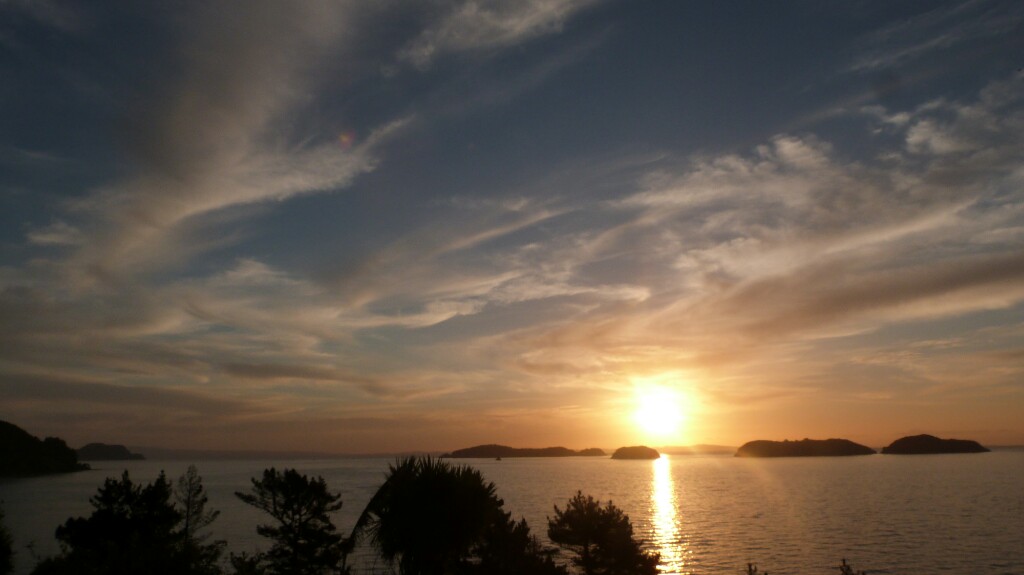 El atardecer visto desde casa