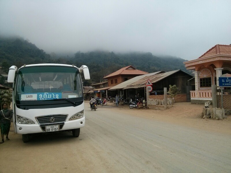 Parada del almuerzo en Laos