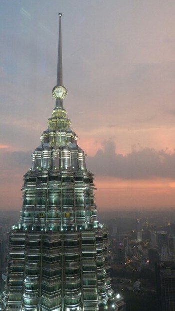 Las Torres Petronas desde las alturas