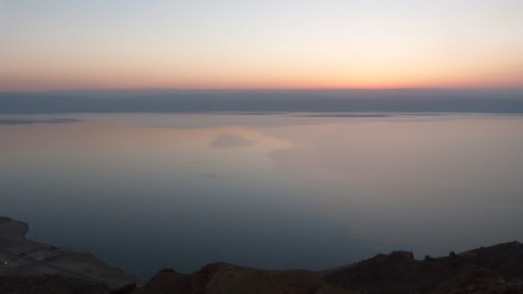 Atardecer desde el mirador del Mar Muerto