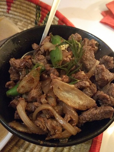 Carne guisada en el Lalibela