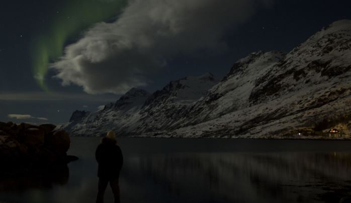 Contemplando Auroras Boreales en Tromso