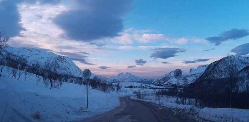 Carretera en Tromso