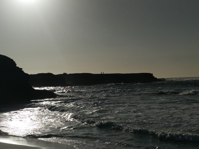 Previo atardecer en playa de Ojos