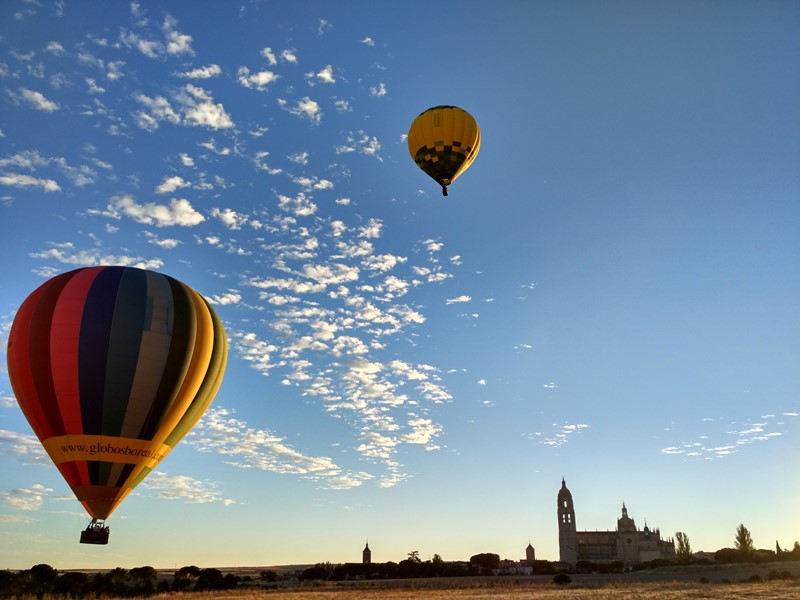 Paseando en globo por Segovia