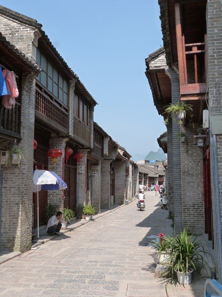 Una tranquila calle de Xinping