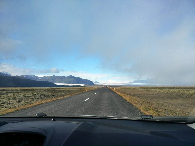 En ruta hacia la laguna Jökulsárlón