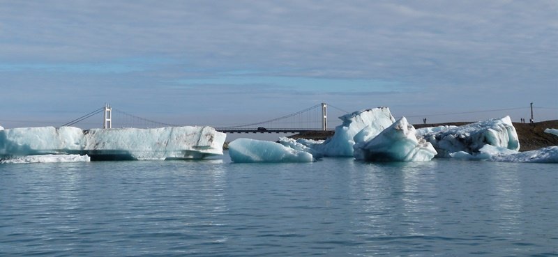 La entrada del mar en Jökulsárlón