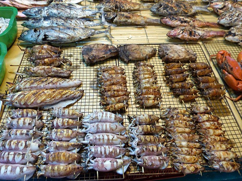 Pescado en el Filipino market