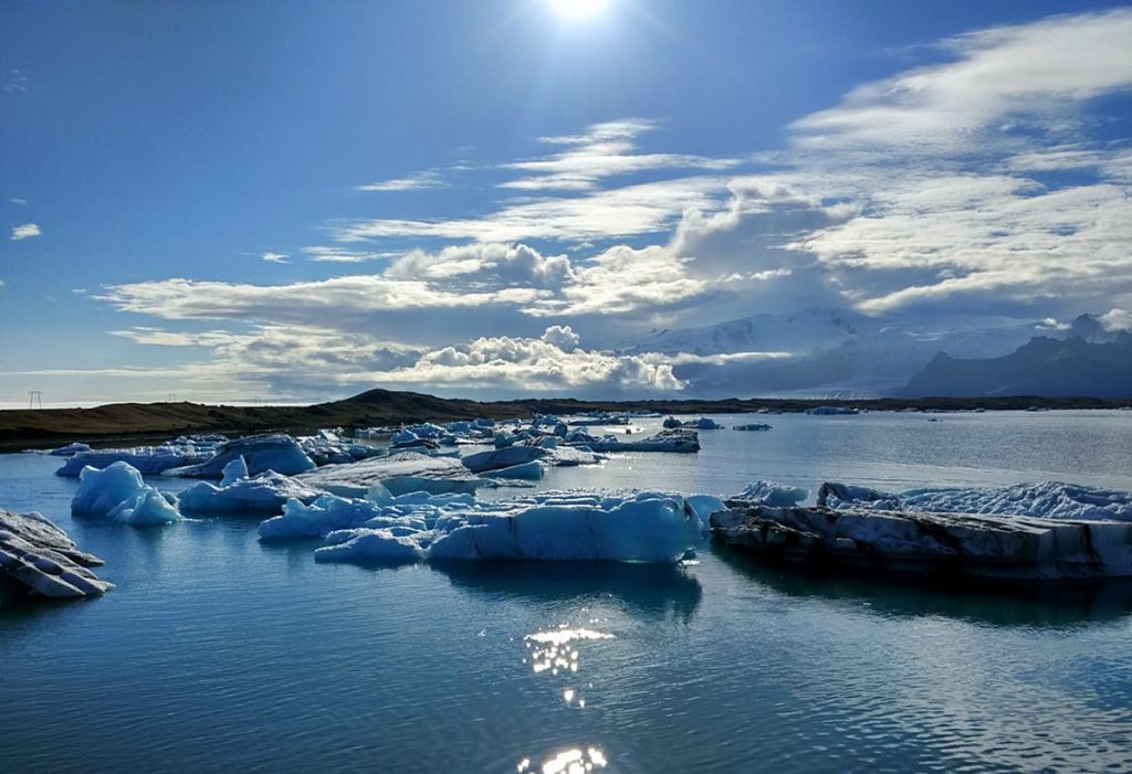 Primeras escenas del lago Jökulsárlón