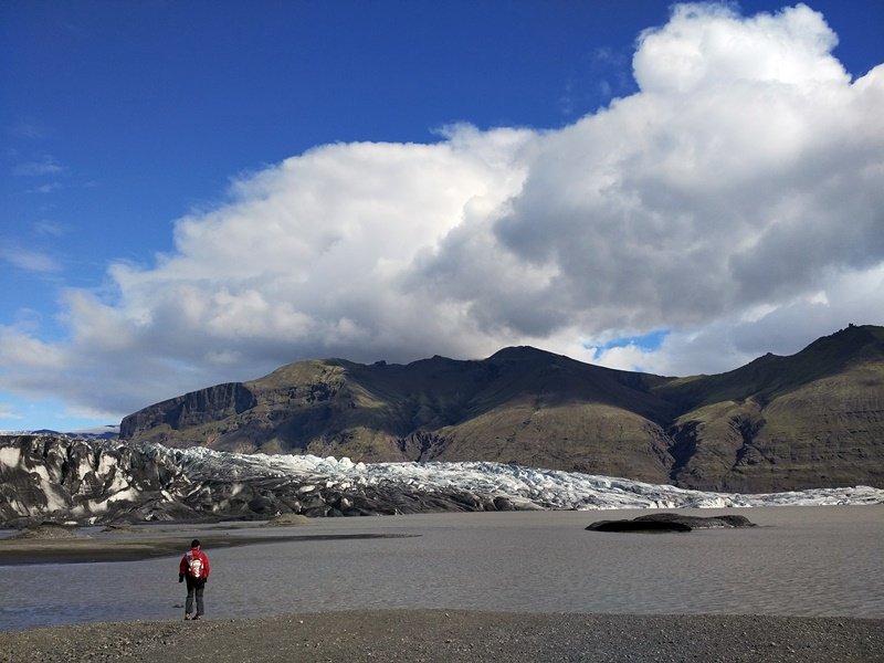 Vistas del glaciar Vatnajökull