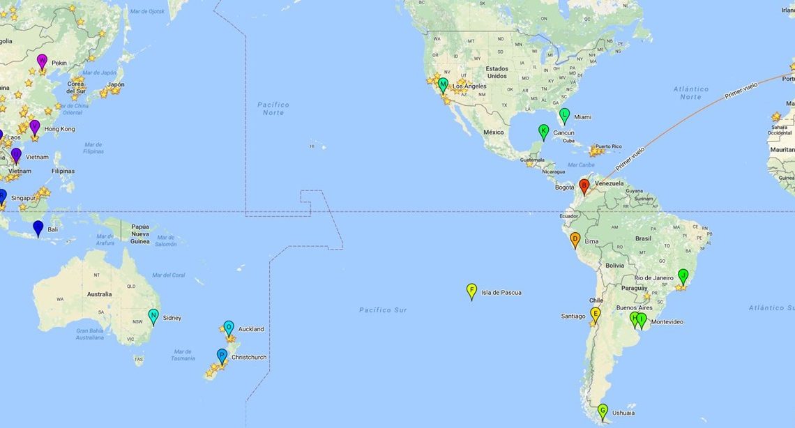 Mapa de mi vuelta al mundo