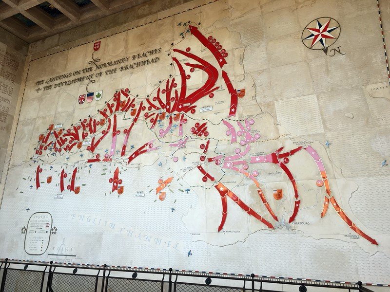 Mural del desembarco de Normandía