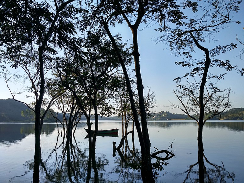 Atardecer en la presa de Taveras