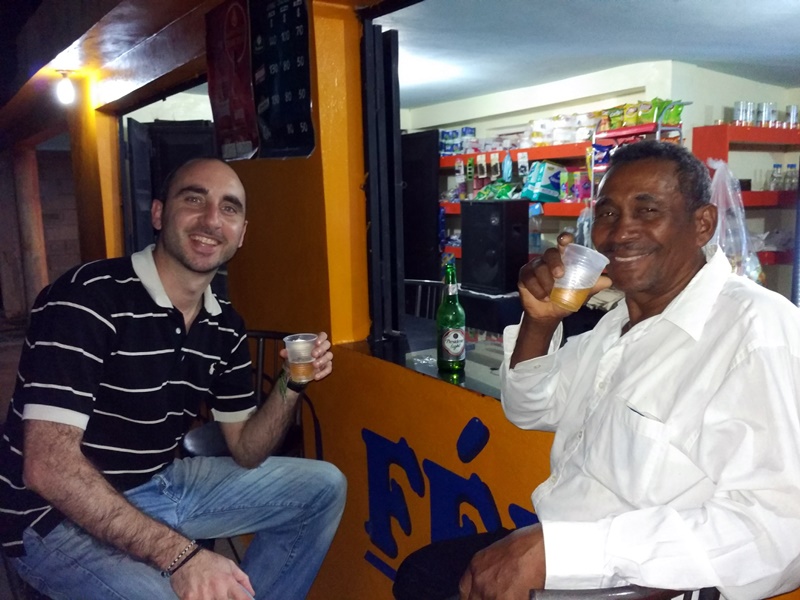 Brindando con Presidente