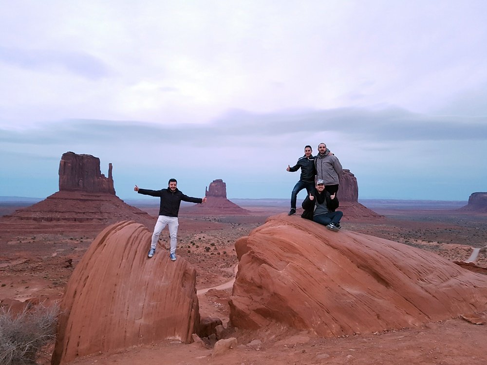 El grupo en Monument Valley