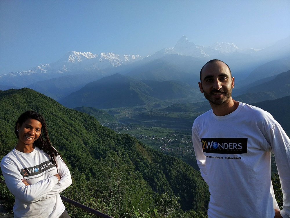 Contemplando el amanecer en Sarangkot