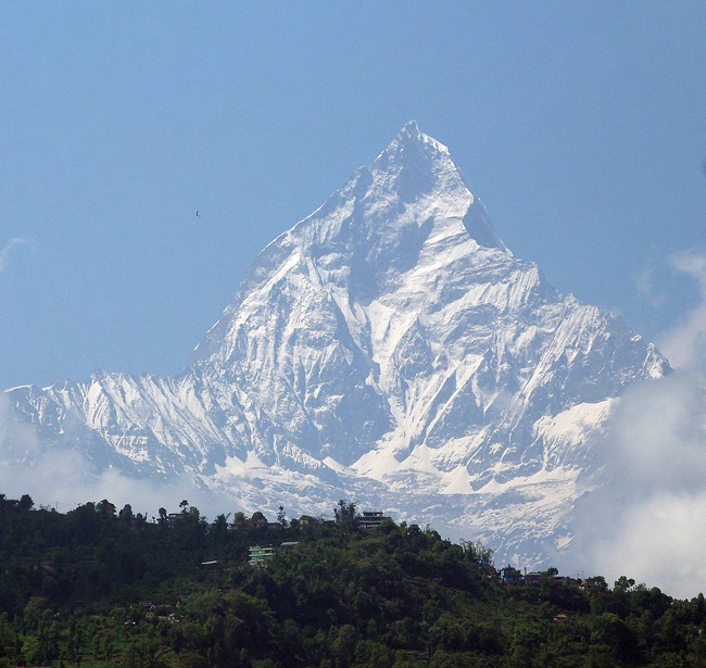 Sarangkot y el Fish Tail vistos desde Pokhara